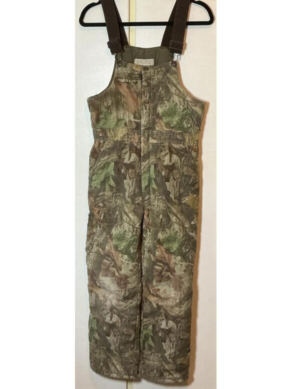 VTG Walls Youth Advantage Camo Overalls Sz 18 Hunting Outdoors Made in USA Bibs